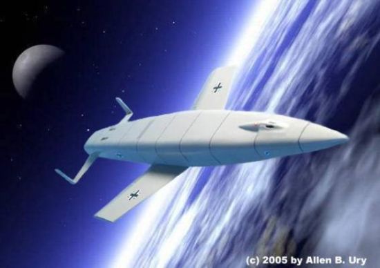 桑格尔“银鸟”洲际轨道轰炸机想象图 桑格尔“银鸟”洲际轨道轰炸机想象图